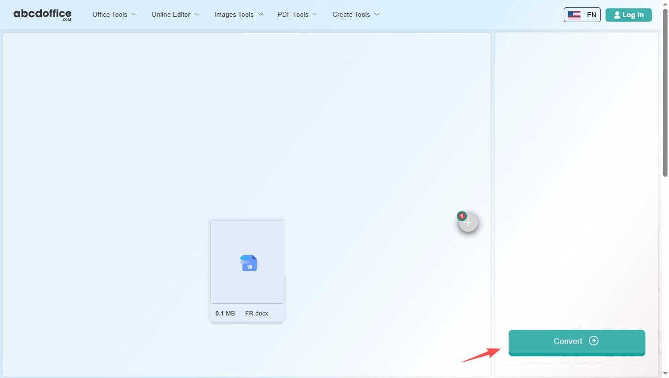 Step 3: Convert Word to JPG online